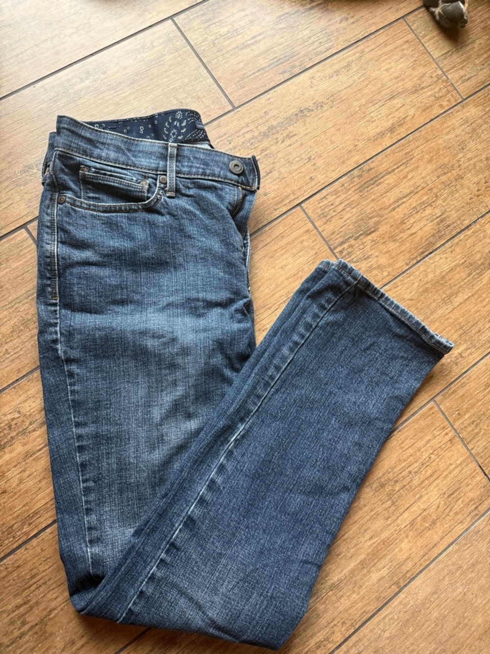 Women's Levi's straight 525 Dark Blue Jeans - Picture 4 of 4